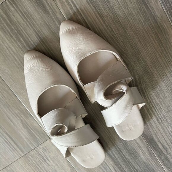 Balielf Taj Mahal white pointy toe mules size 7 - Picture 5 of 7